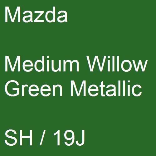 Mazda, Medium Willow Green Metallic, SH / 19J.